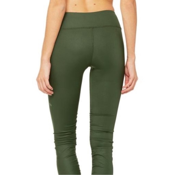 NEW! Alo Yoga Idol Ruched Legging Green SZ S - Picture 5 of 15